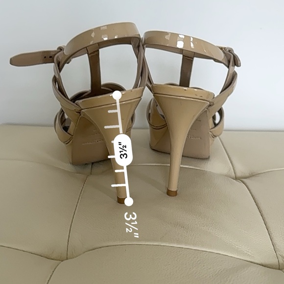 Yves Saint Laurent Paris Women’s Patent Leather Platform Sandals - Size 37 - Picture 10 of 13